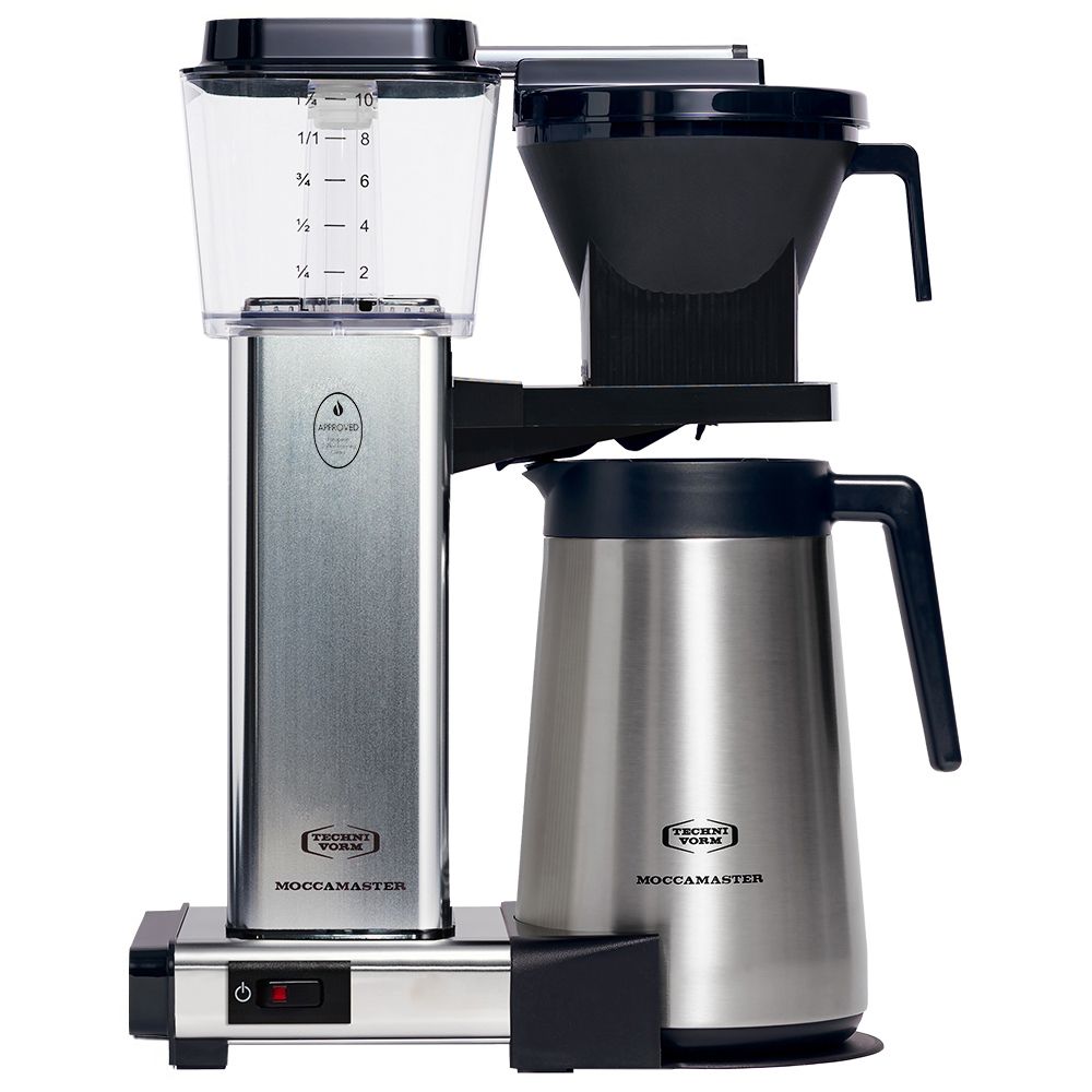 Moccamaster KBGT Filterkaffeemaschine mit Thermoskanne Polished Silver