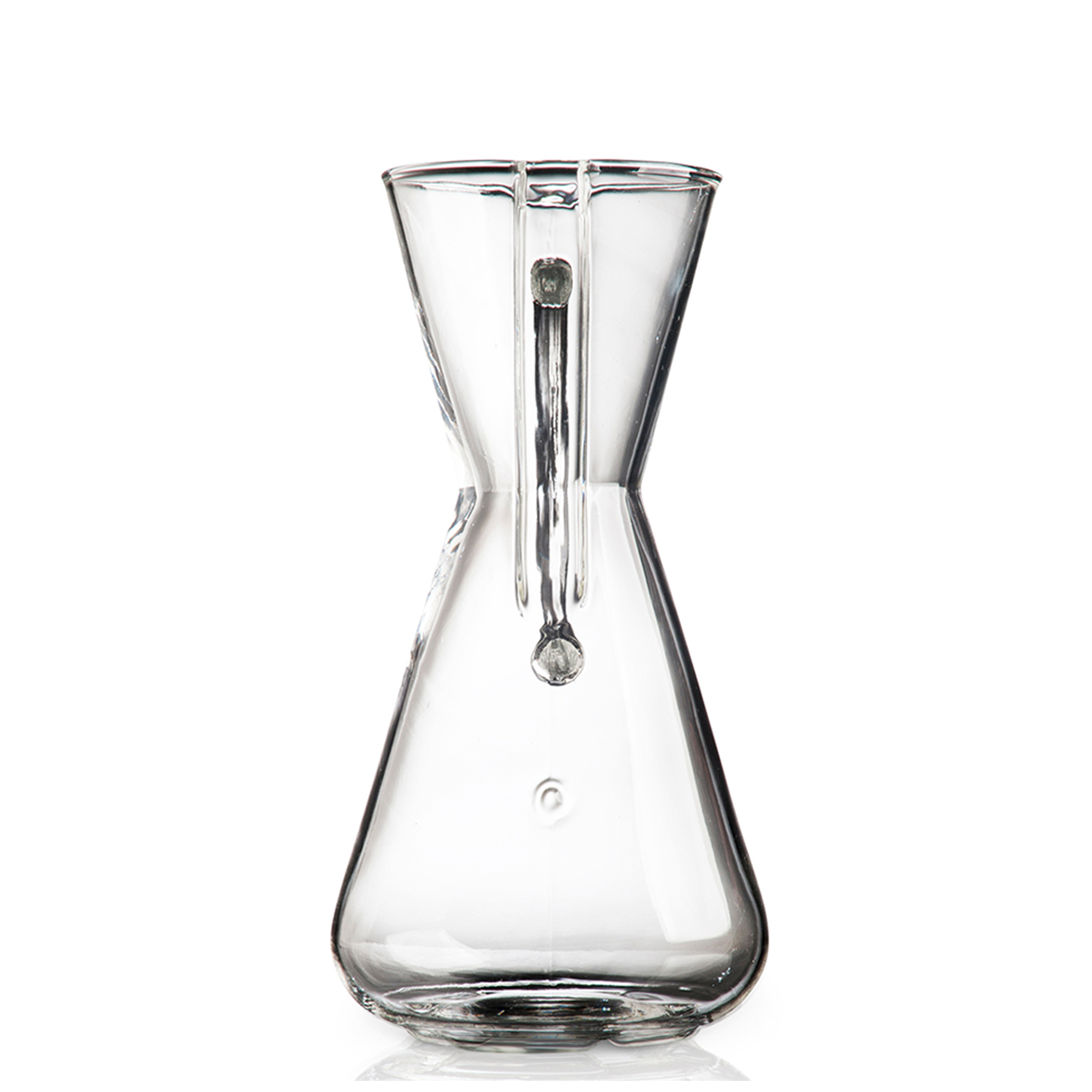 Chemex Kaffeekaraffe aus Glas mit Glasgriff für 1-3 Tassen