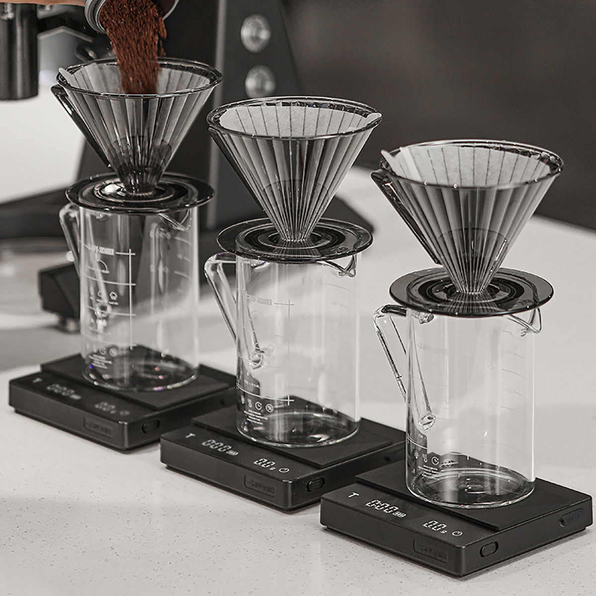 MHW-3BOMBER Cube Coffee Scale 2.0 Kaffeewaage mit USB-C Black