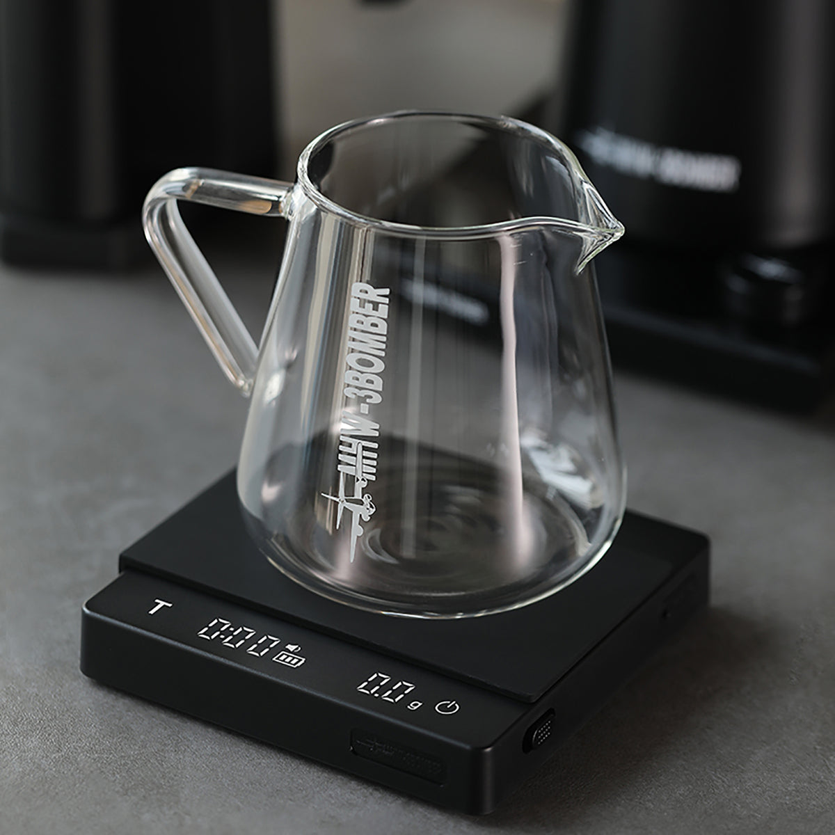 MHW-3BOMBER Cube Coffee Scale 2.0 Kaffeewaage mit USB-C Black