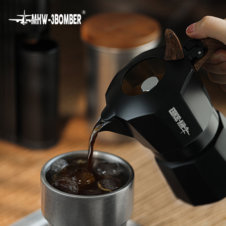 MHW-3BOMBER Double Valve Moka Pot Espressokocher 100 ml