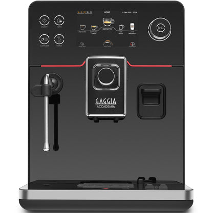 Gaggia Accademia Kaffeevollautomat Black Glass, Front