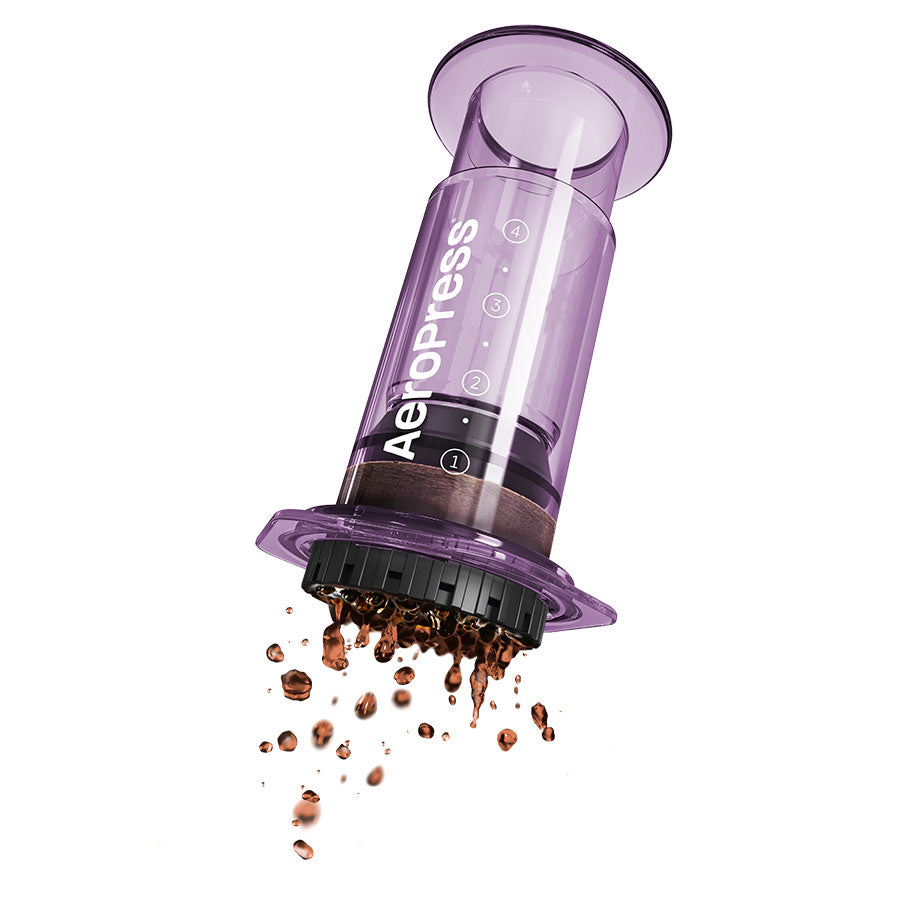 AeroPress Clear Kaffeebereiter Clear Purple
