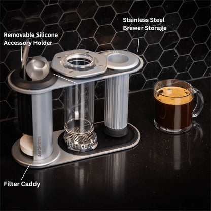 AeroPress Stainless Steel Organizer für AeroPress Premium, Clear und Original
