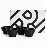 Barista Hustle Cupping Bowls in Schwarz vor Verpackung