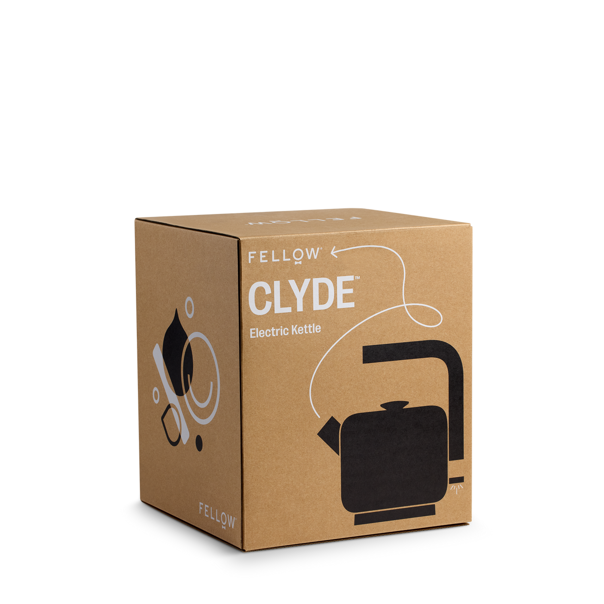 Fellow Clyde Electric Kettle Wasserkocher elektrisch, 1,5 l schwarz, Verpackung