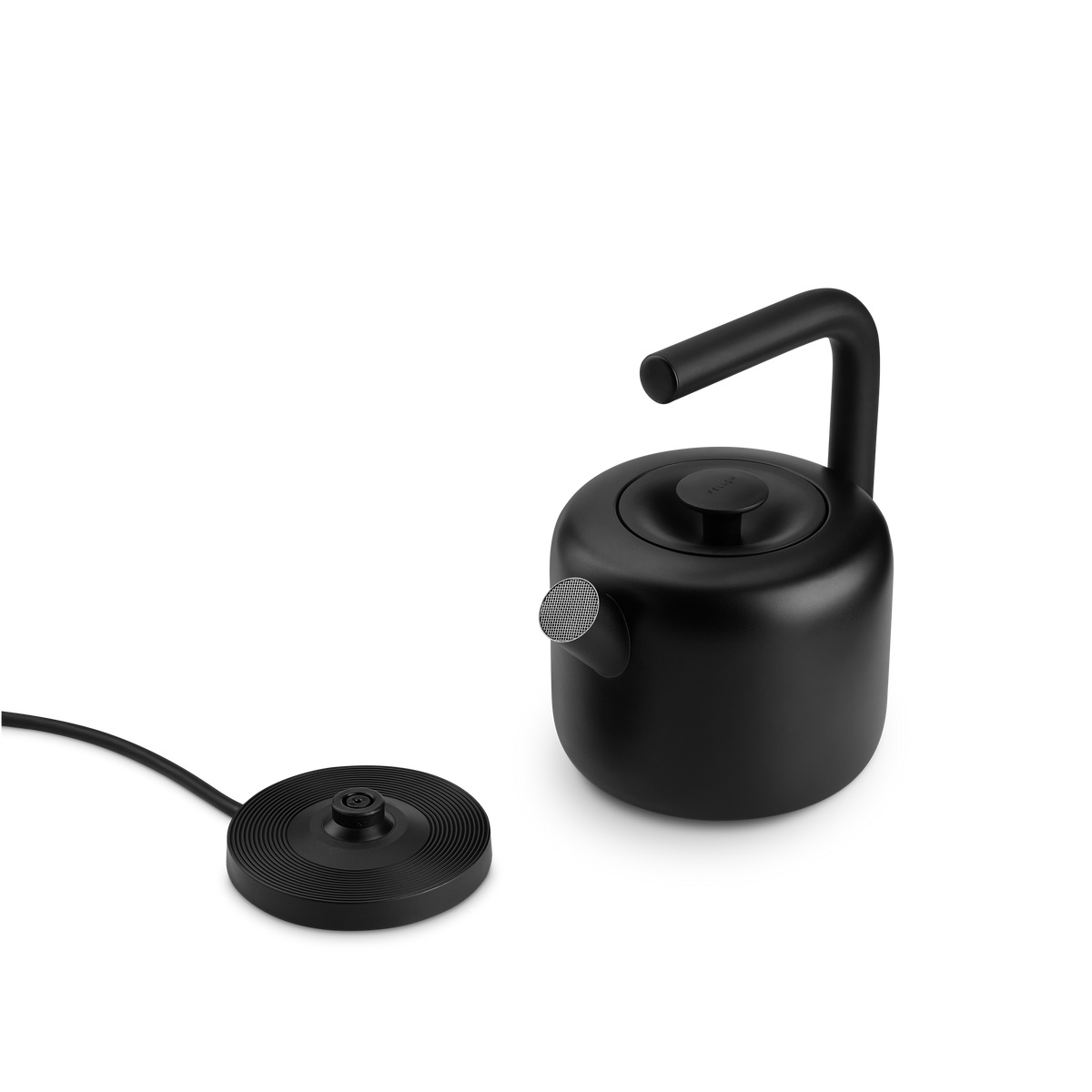 Fellow Clyde Electric Kettle Wasserkocher elektrisch, 1,5 l schwarz, Kessel und Basis