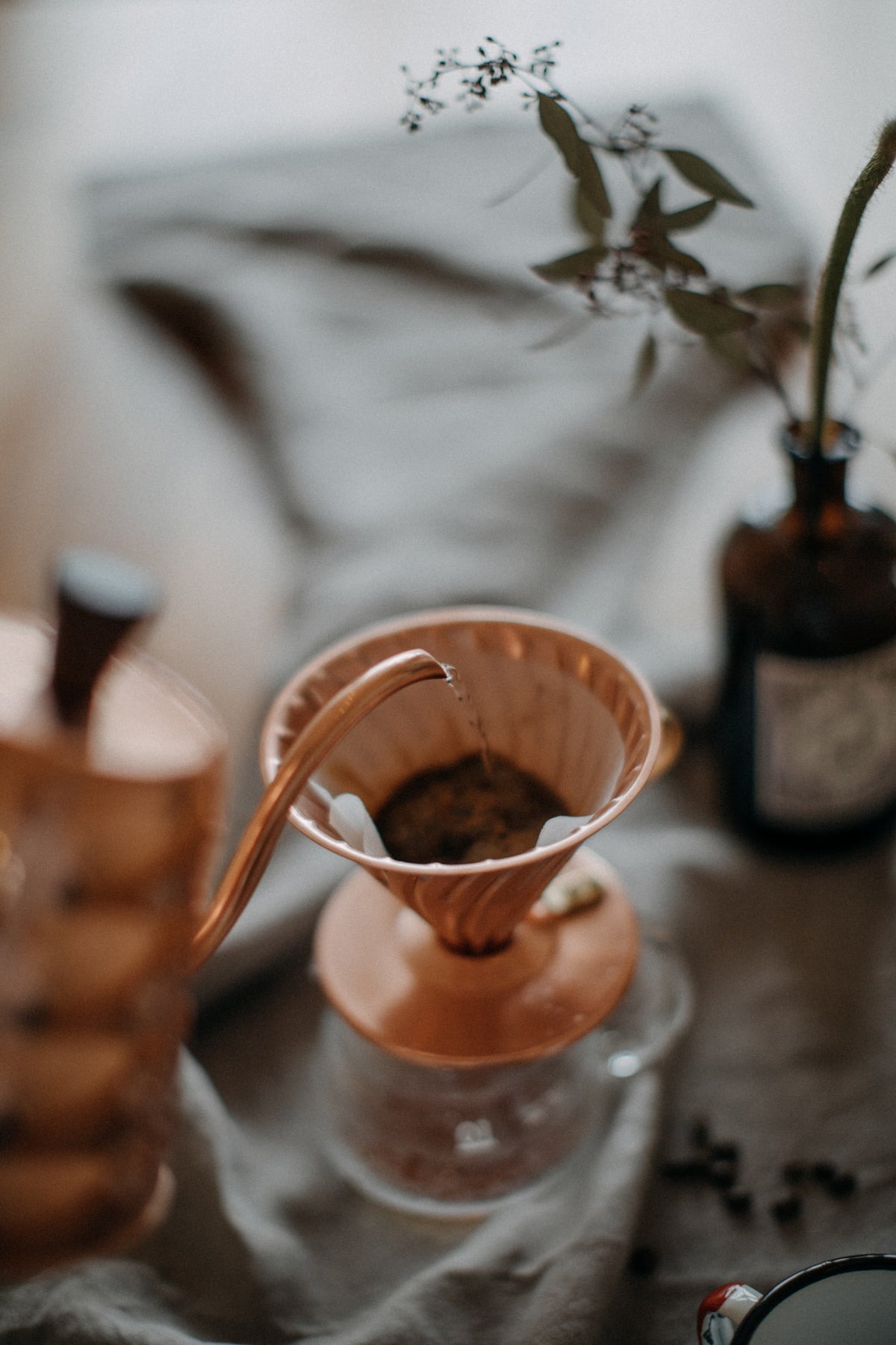 Hario Copper Server und Dripper