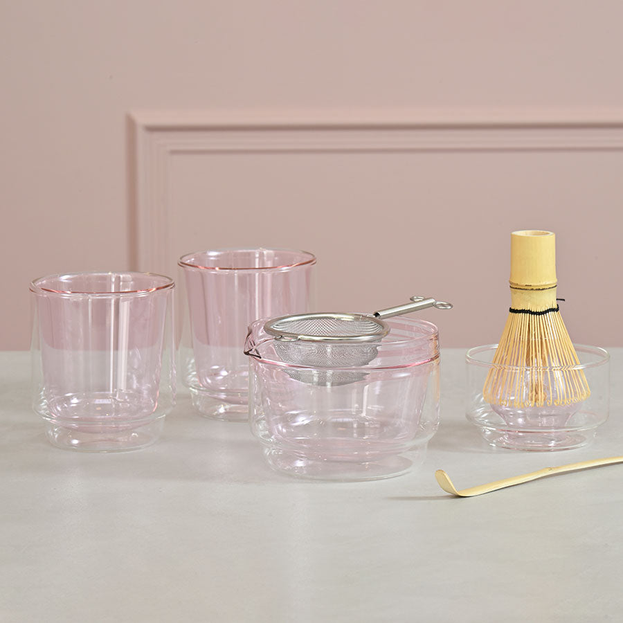 Hario Matcha Collection Set 5-tlg. Pink, Setbestandteile