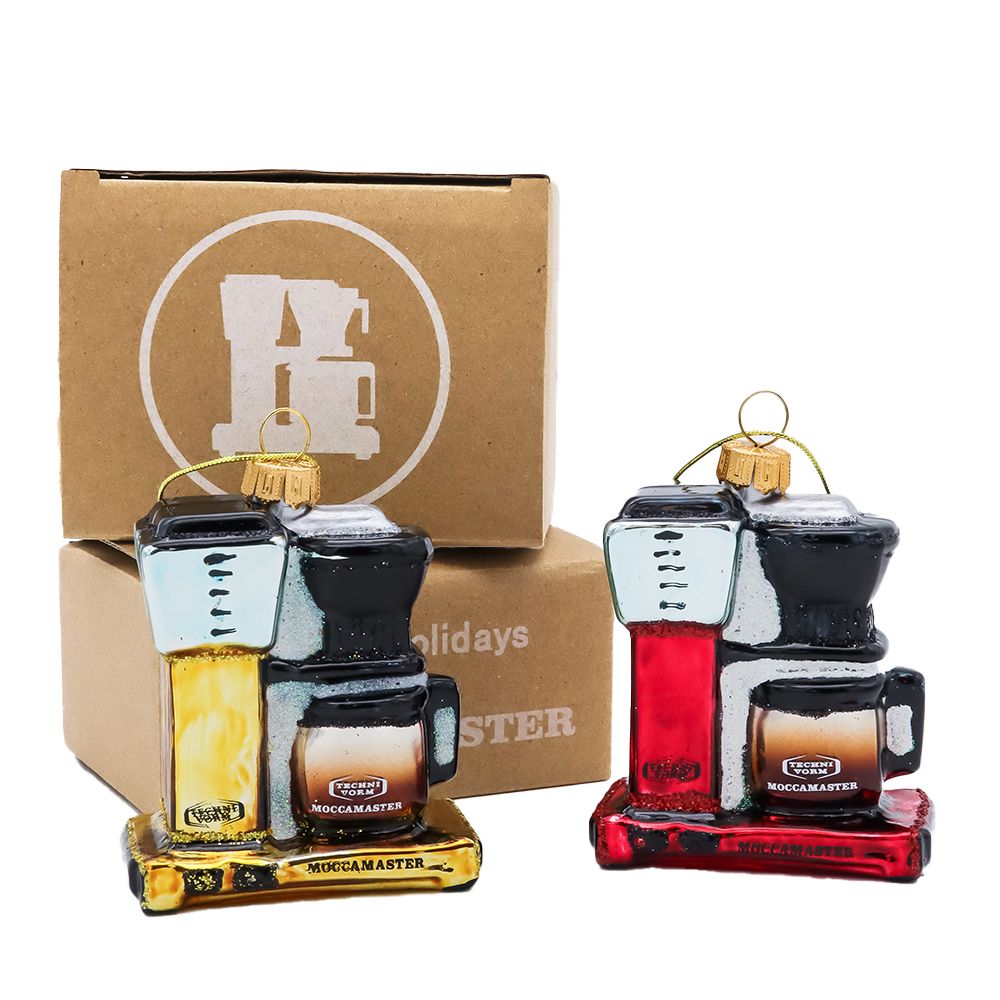 Moccamaster Weihnachtskugel KBG Select Gold und Rot