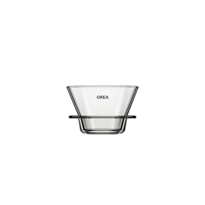 OREA O1 Dripper Tritan Smoke Black Flat-Bottom Kaffeefilter