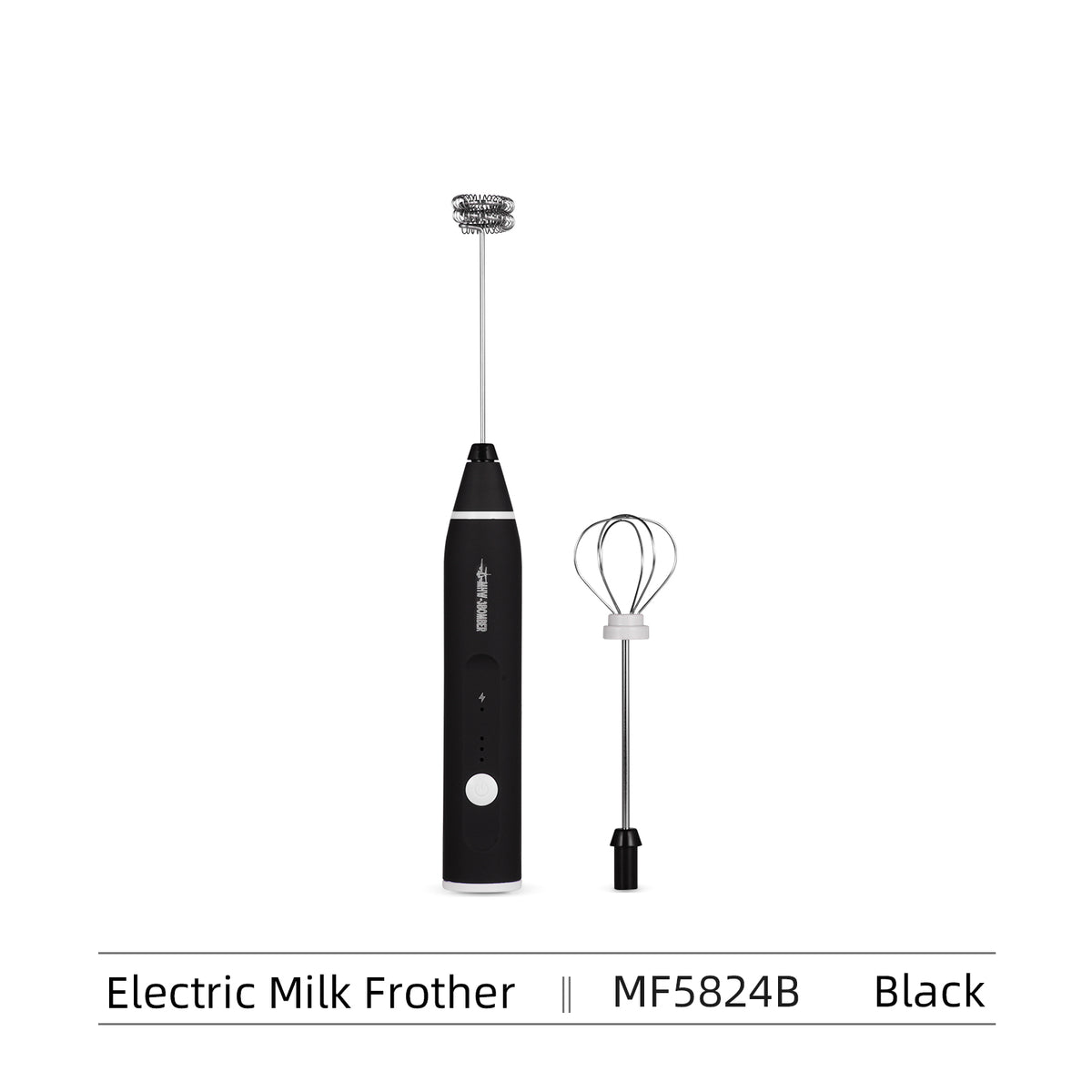 MHW-3BOMBER Electric Milk Frother Milchaufschäumer schwarz