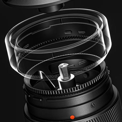 Timemore Chestnut S5 Pro in Schwarz mit Blick auf das TriB-048-I Mahlwerk