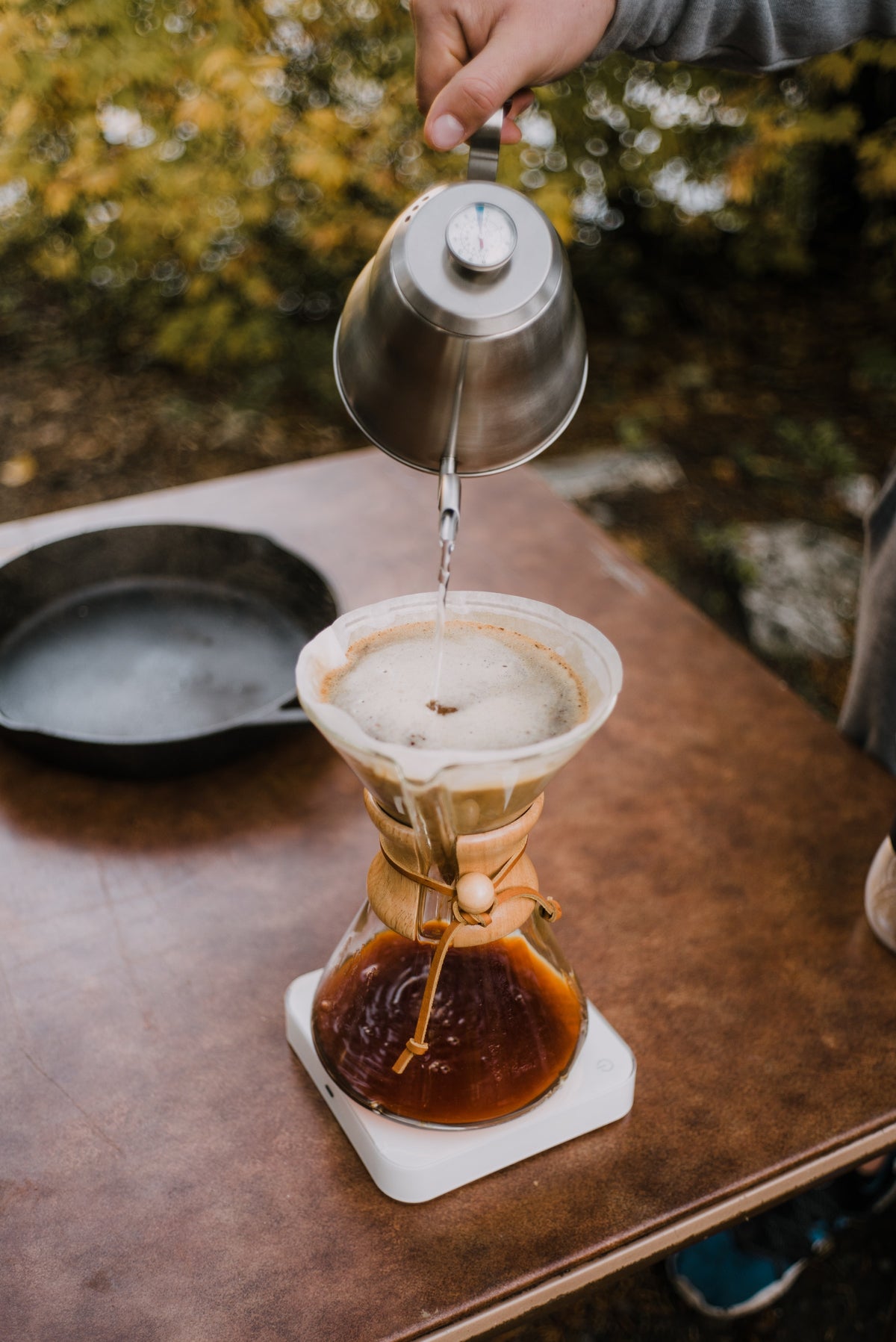 Zubereitung mit der Chemex Karaffe