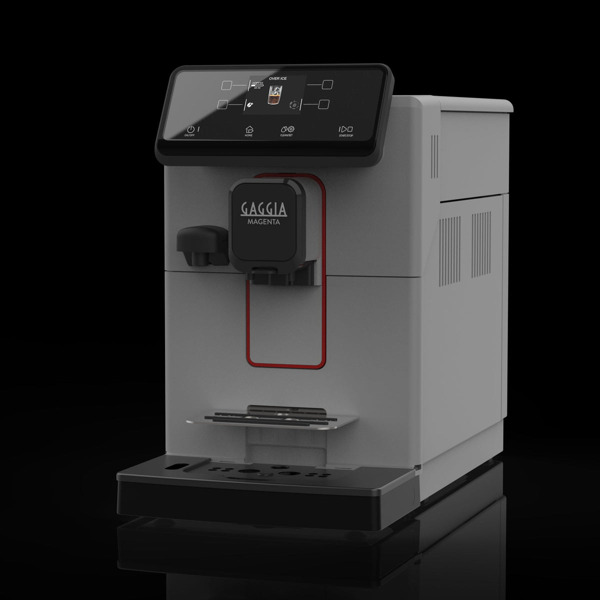 Gaggia Magenta Prestige Over Ice Kaffeevollautomat, Frontansicht ohne Milchkaraffe