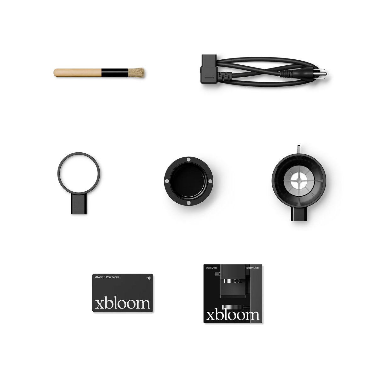 xBloom Studio Pour-over Maschine mit integr. Mühle, Midnight Black, Lieferumfang
