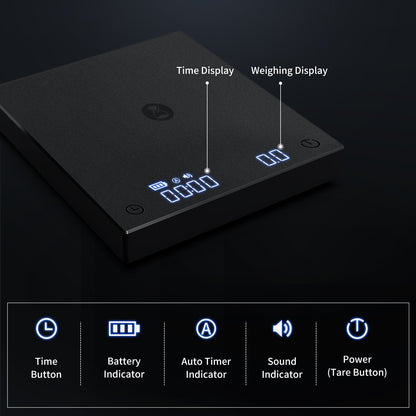 Timemore Black Mirror Basic Plus Digitale Waage mit USB-C