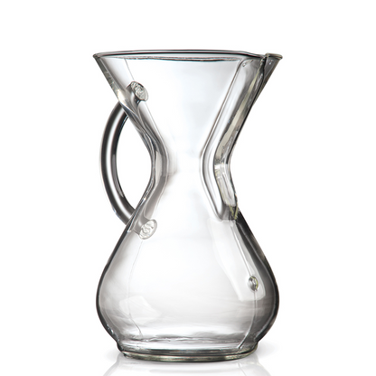 Chemex Kaffeekaraffe aus Glas mit Glasgriff für 6 Tassen