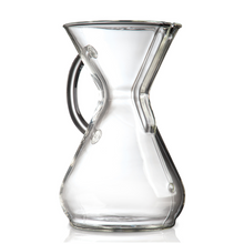 Chemex Kaffeekaraffe aus Glas mit Glasgriff für 8 Tassen
