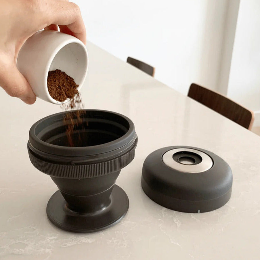 Kaffeezubereitung mit der Palmpress