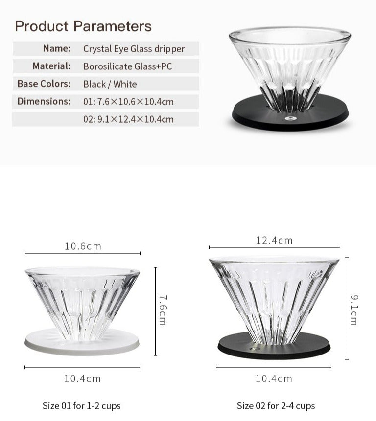 Timemore Crystal Eye Coffee Dripper Größe 02
